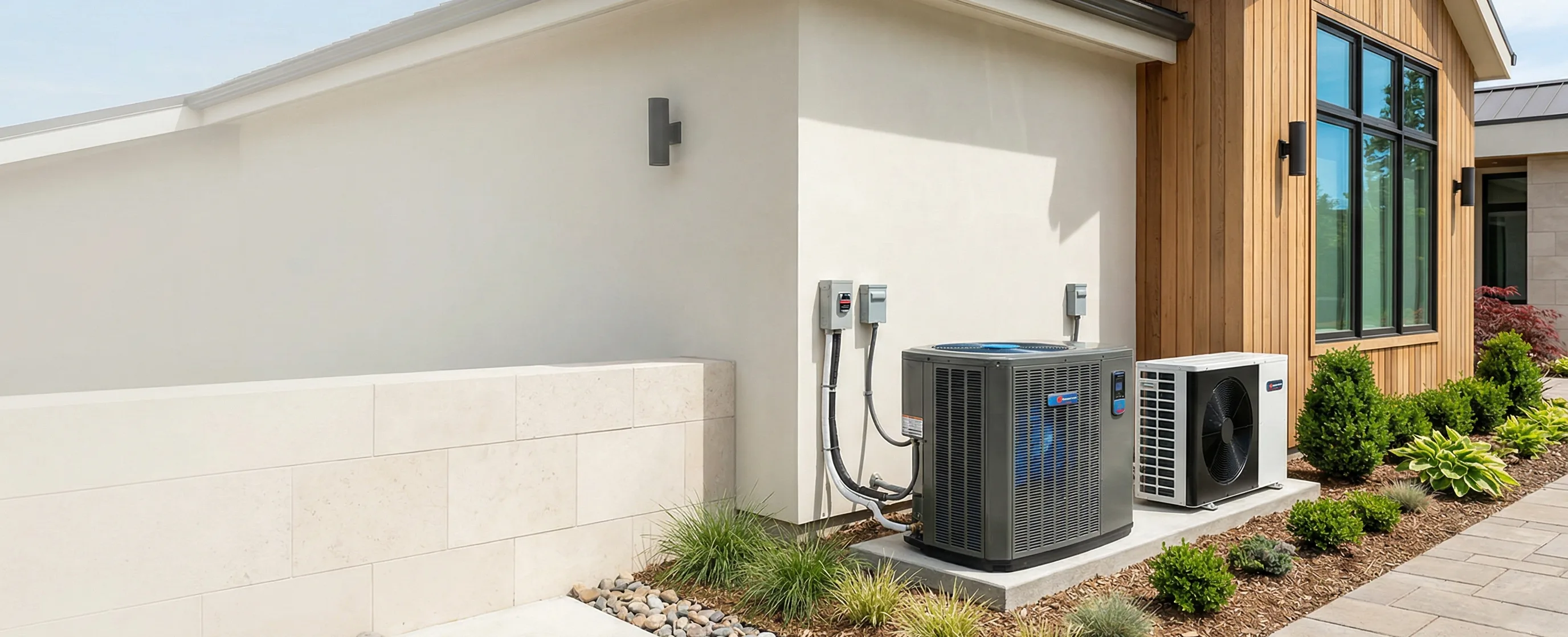 Panasonic ductless heat pump system with indoor and outdoor units