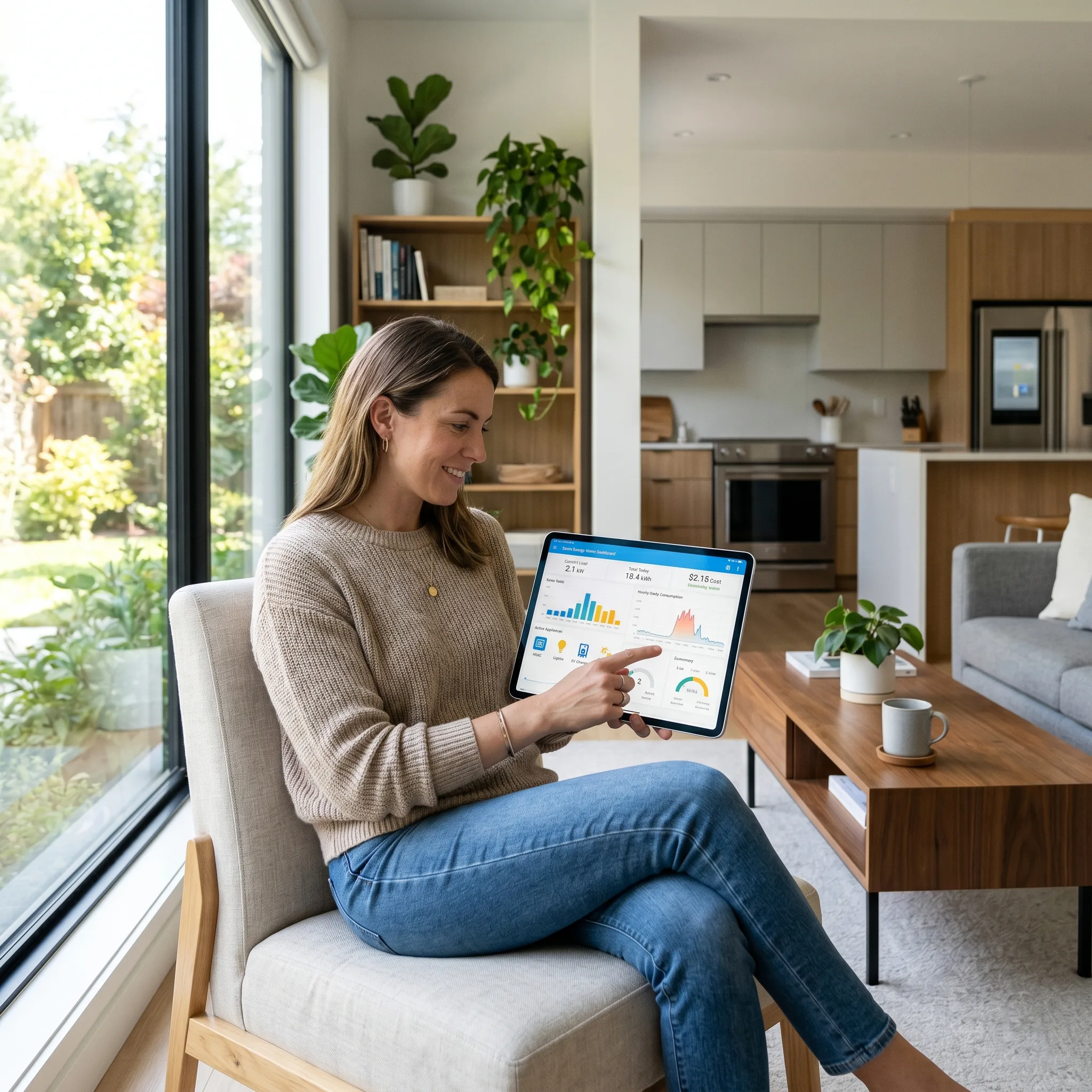 Connected smart power system with home energy monitoring and control